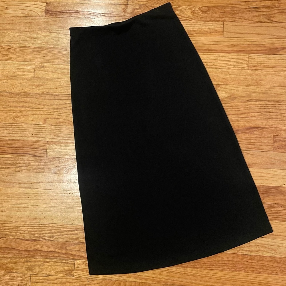 2for$30 90s Sugar Basic Black Stretchy A-Line Mid… - image 2